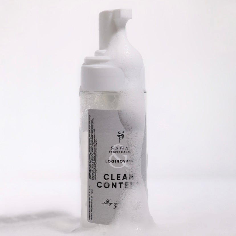 Saga Cleansing Foam Clean Content, 150 ml