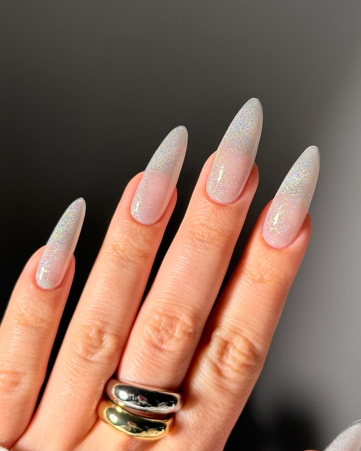 Dark Gel Polish Hologram Cat 01, 6 ml