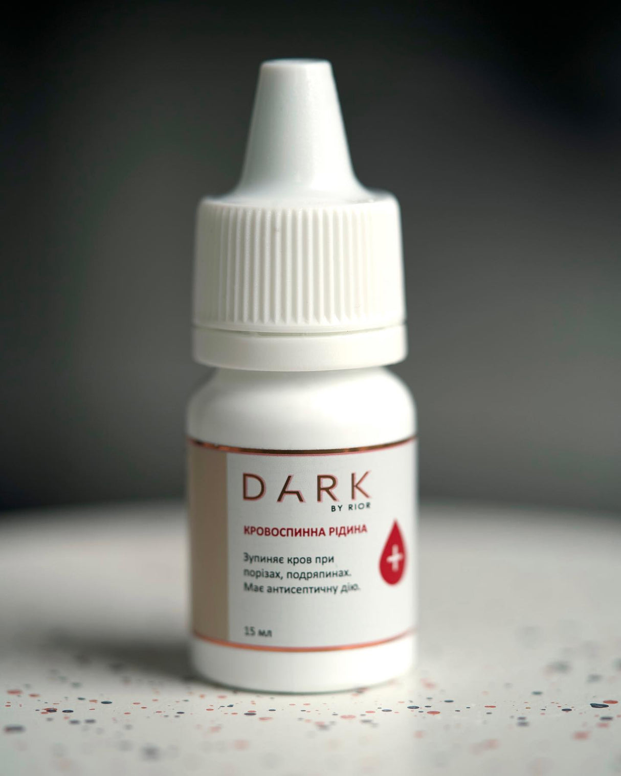 Dark Hemostatic Fluid