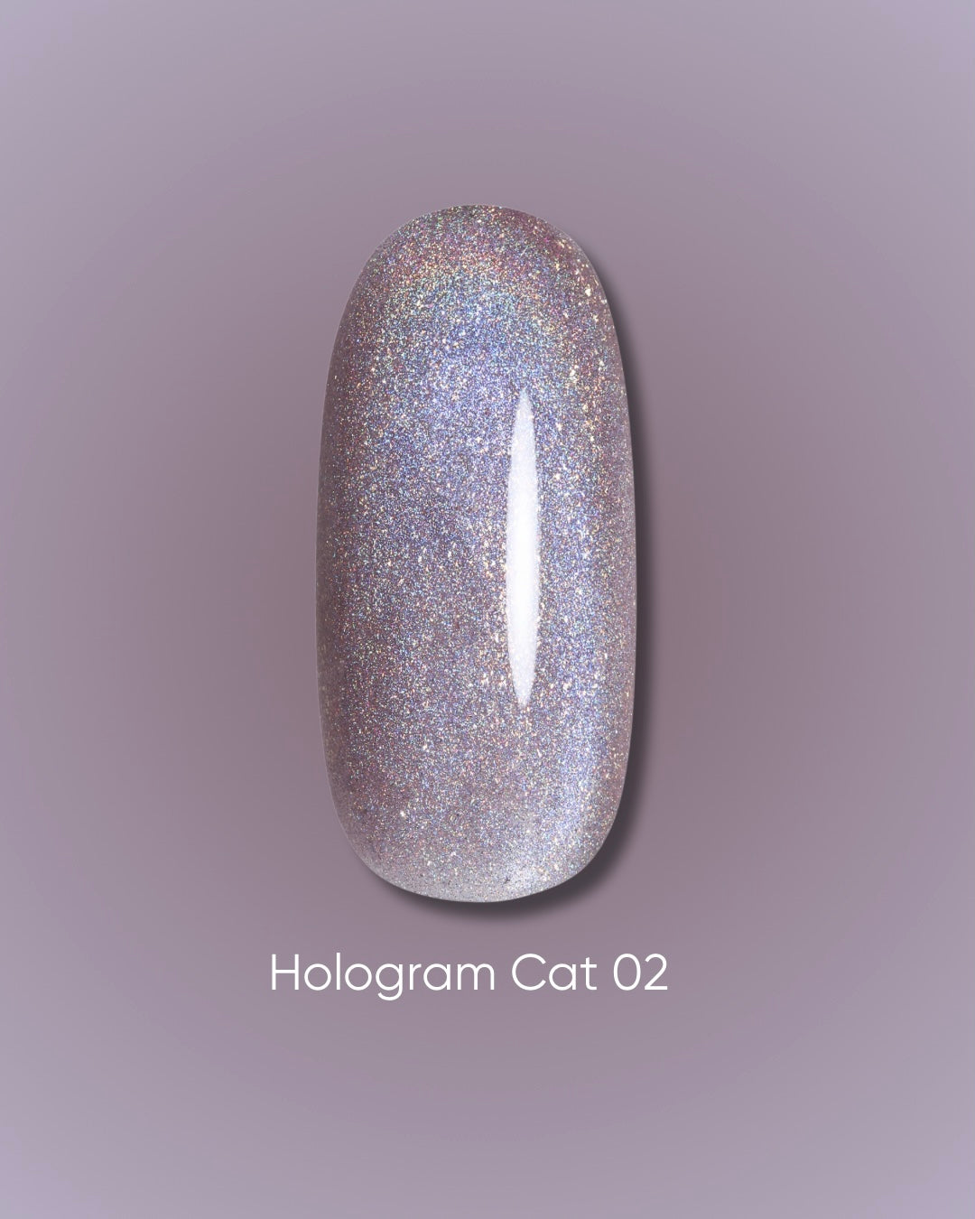 Dark Gel Polish Hologram Cat 02, 6 ml