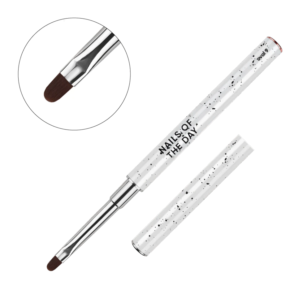 Nails Of The Day Brush Professional Brush Oval 9 mm