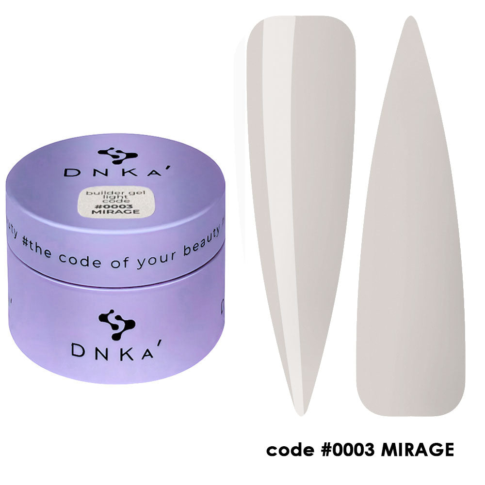 Dnka Builder Gel Light 0003 Mirage, 30 ml