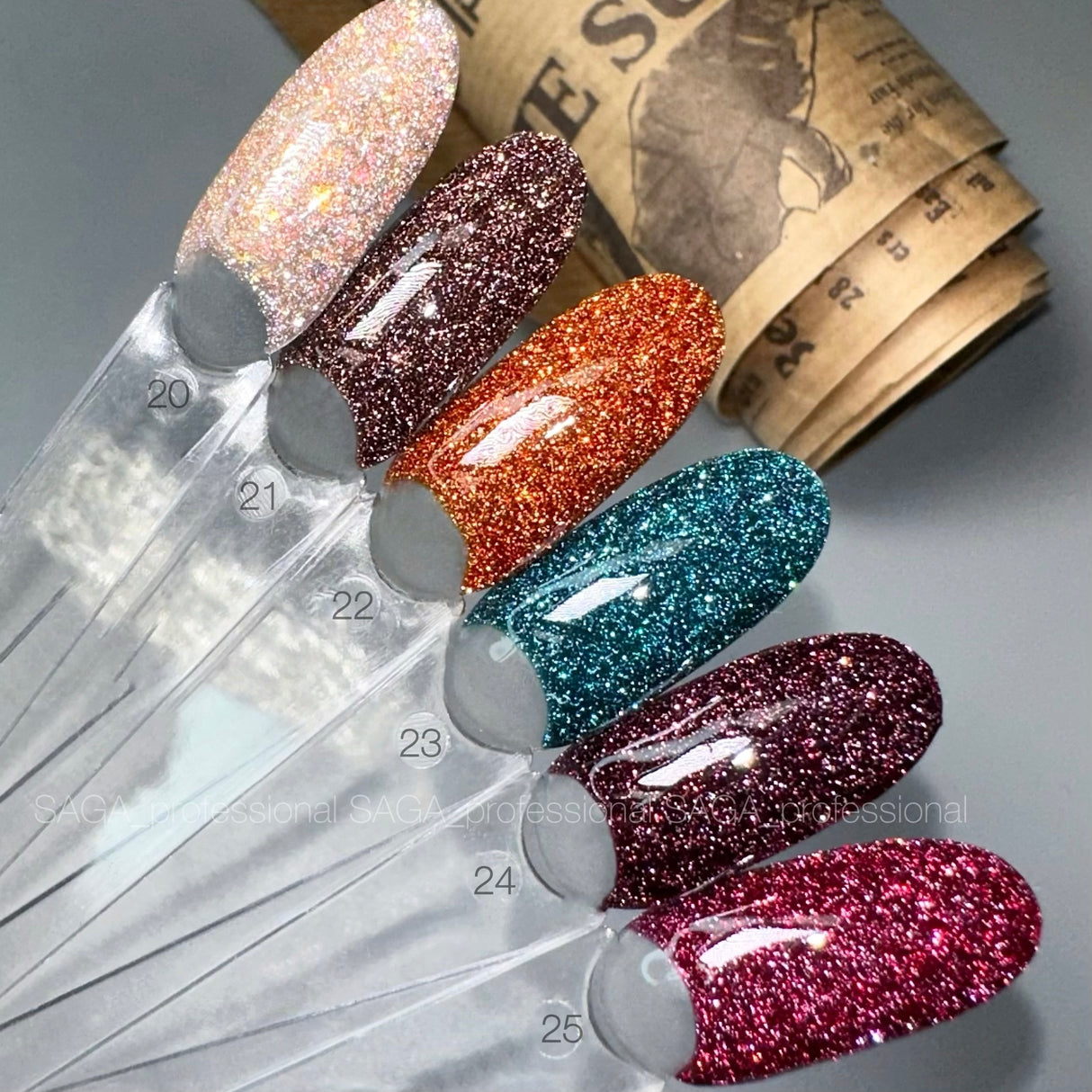 Saga Gel Polish Fiery Gel 25, 9 ml