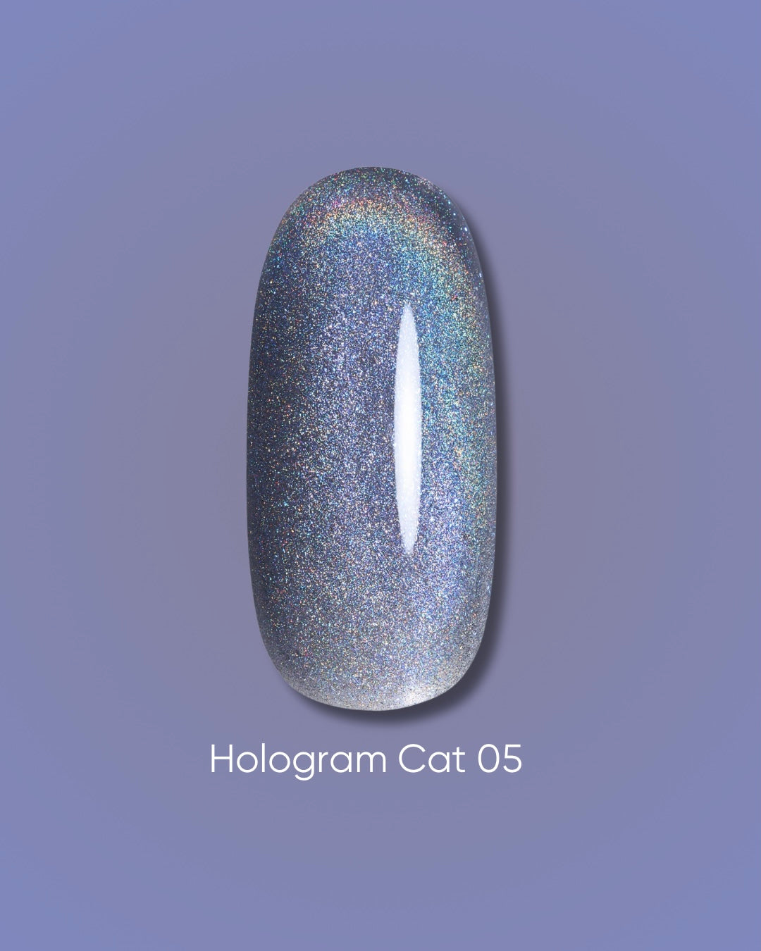 Dark Gel Polish Hologram Cat 05, 6 ml