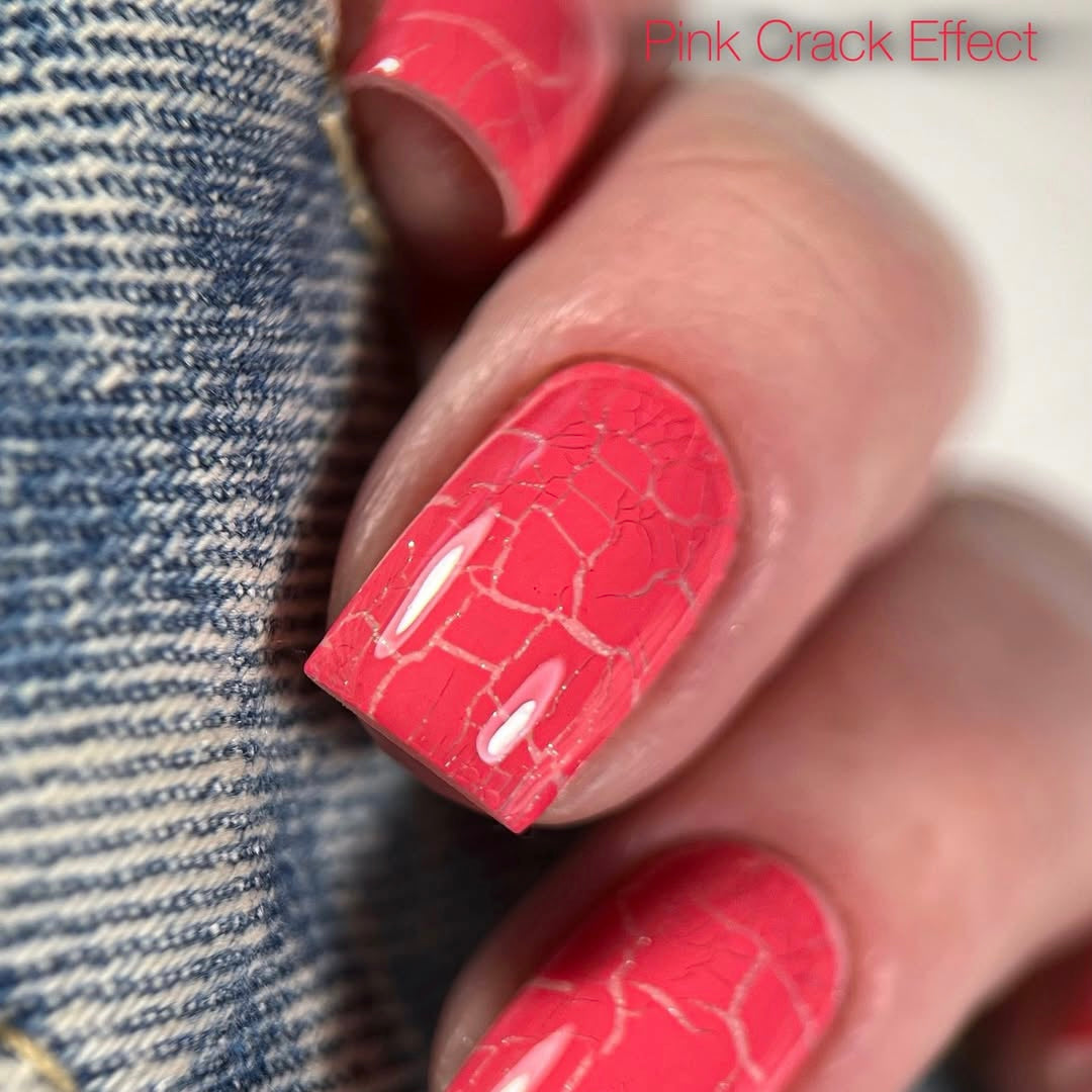 Danny Gel Polish Crack Effect Pink, 8 ml