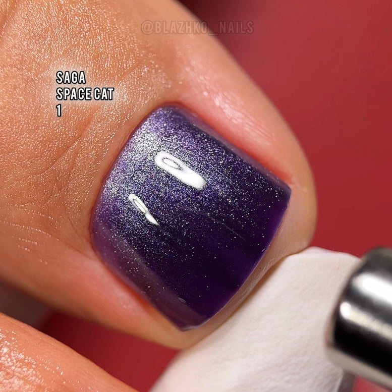 Saga Gel Polish Space Cat Eye 01, 10 ml