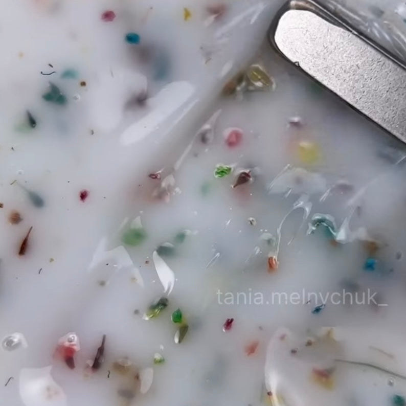 Pink Super Gel Flower in Milk 03