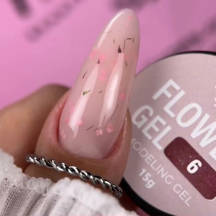 Pink Super Gel Flower Nude 06, 15g