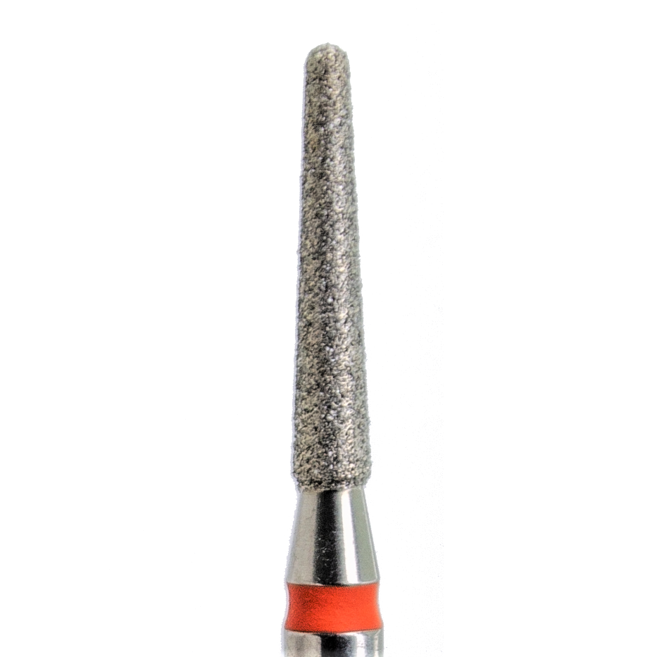 Kmiz Diamond Drill Bit Rounded Cone Red 1.8 mm x 10 mm