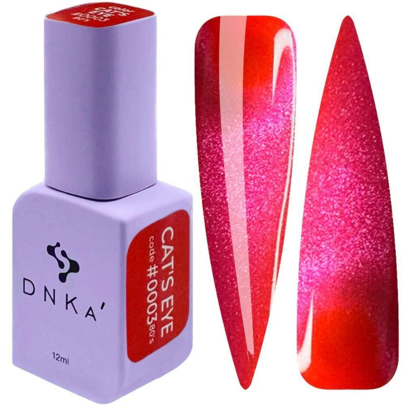 Dnka Color Gel Polish Cat Eye 80’s #0003, 12 ml