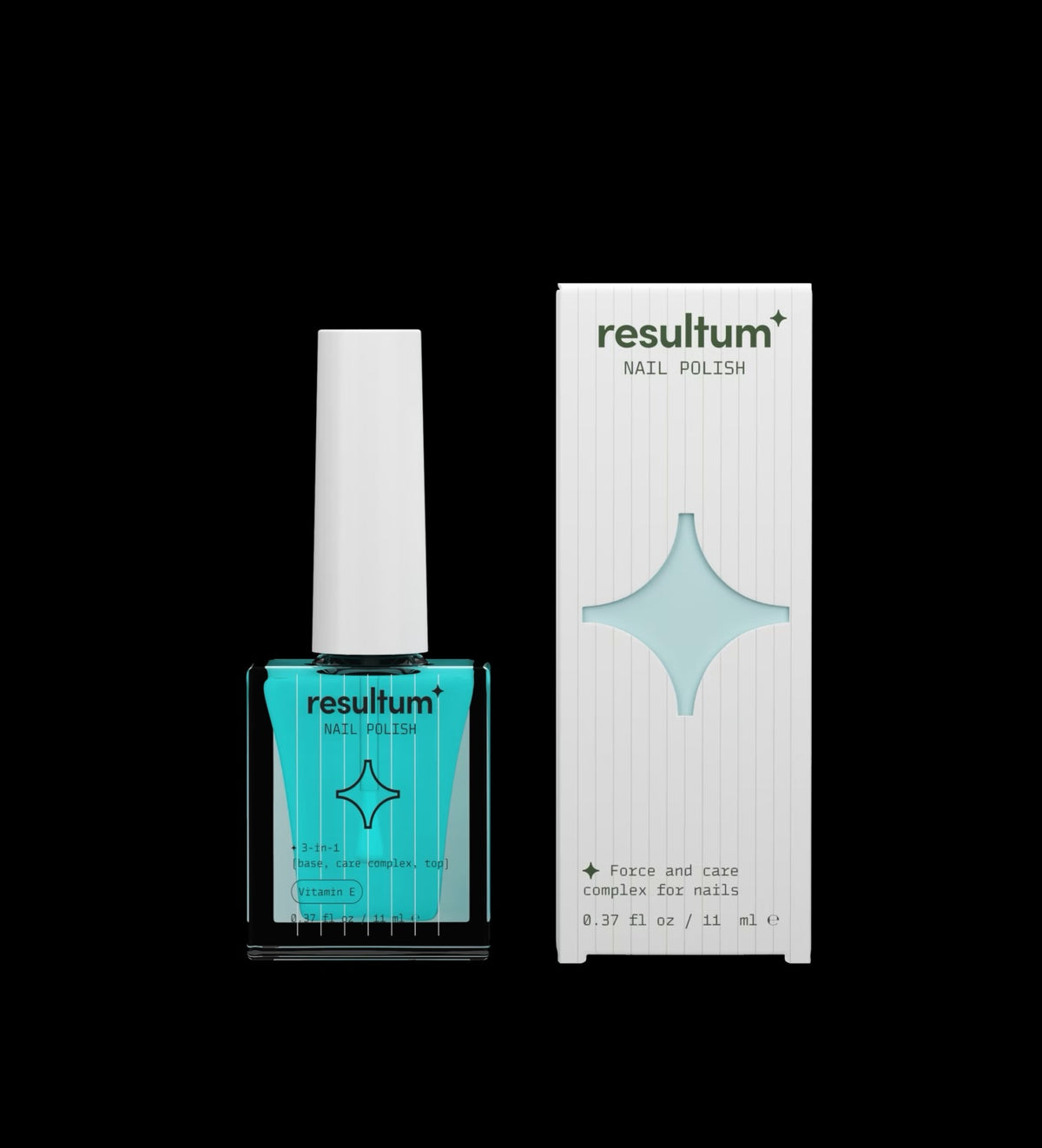 Resultum Nail Polish Vitamin E 3-in-1: base, care complex, top, 11 ml (clear)