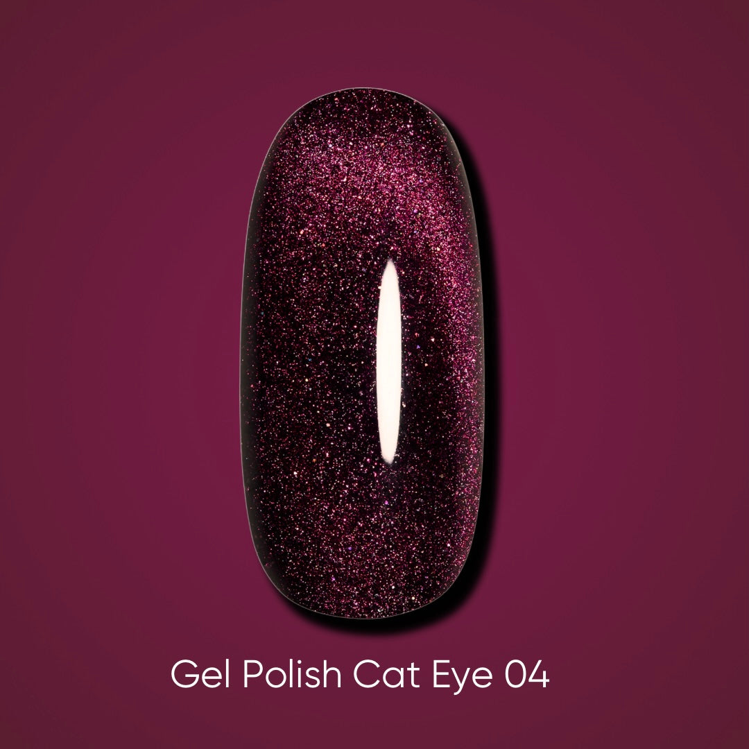 Dark Gel Polish Cat Eye 04, 10 ml