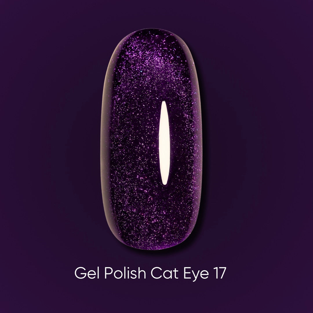 Dark Gel Polish Cat Eye 17, 6 ml