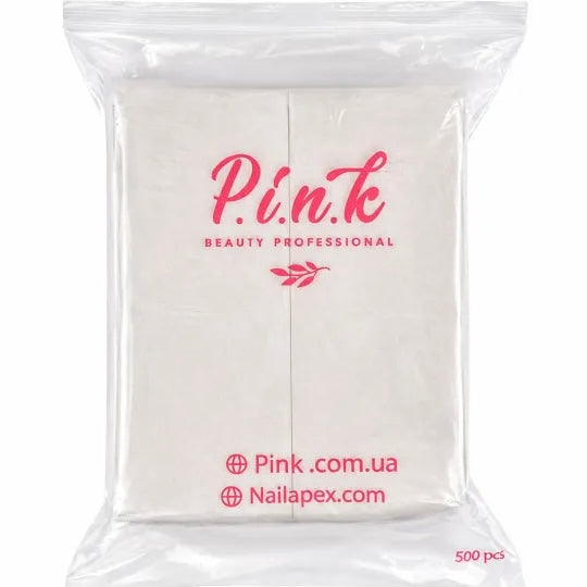 Pink Lint-Free Wipes, 500 pcs