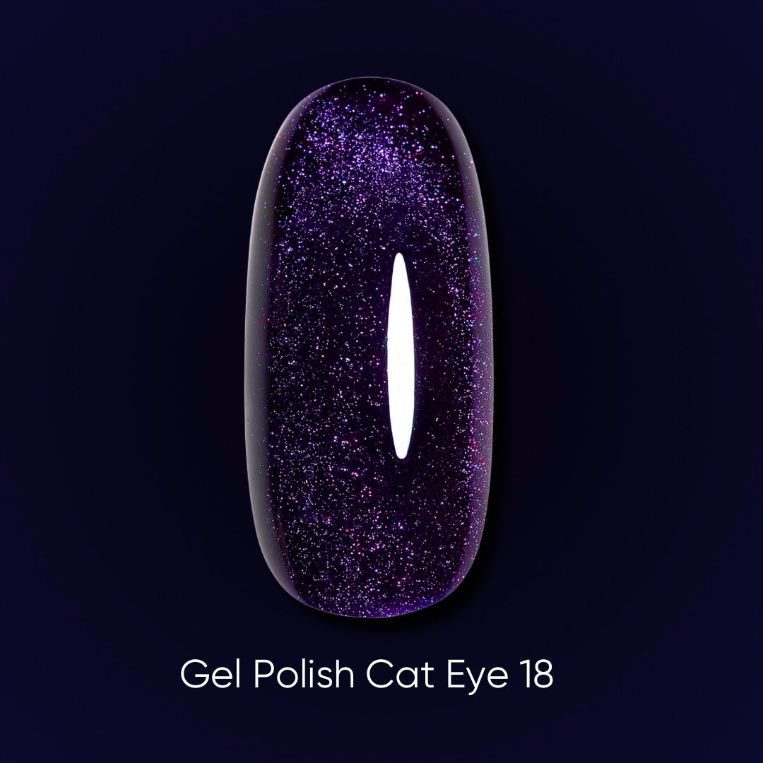 Dark Gel Polish Cat Eye 18, 6 ml