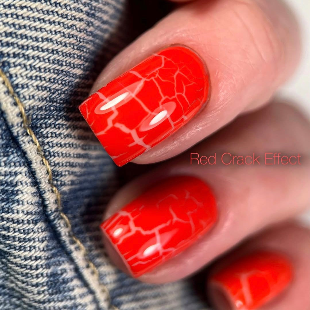 Danny Gel Polish Crack Effect Red, 8 ml