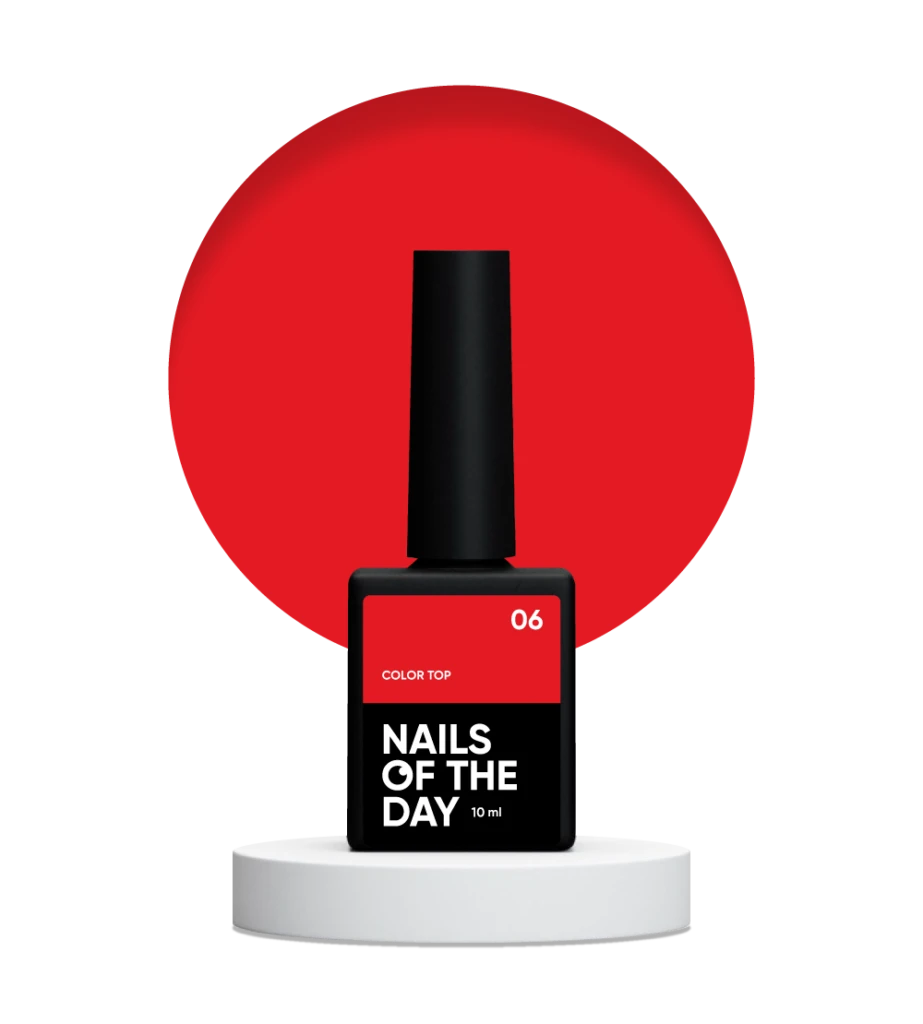 Nails Of The Day Color Top 06 Red, 10 ml