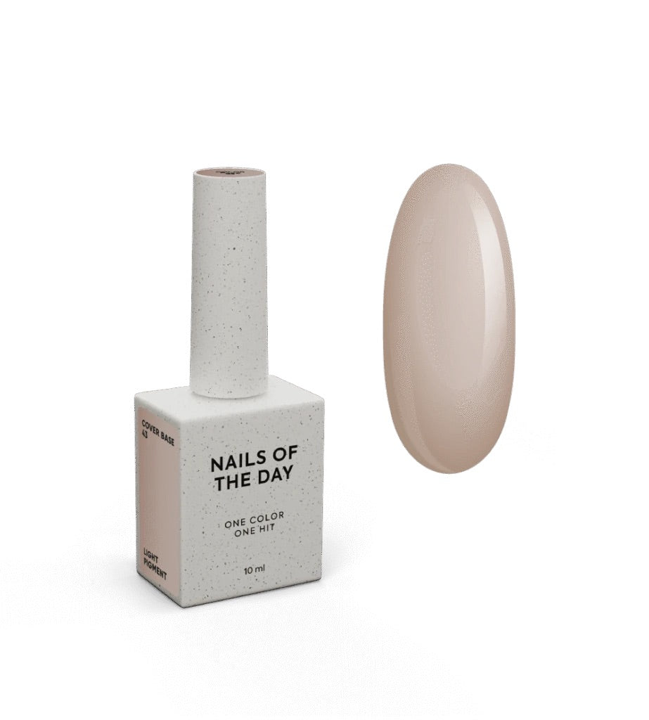 Nails Of The Day Cover Base 43 (light pigment), 10 ml