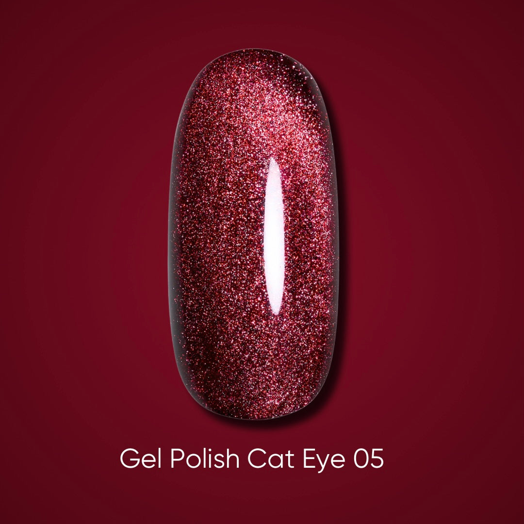 Dark Gel Polish Cat Eye 05, 10 ml