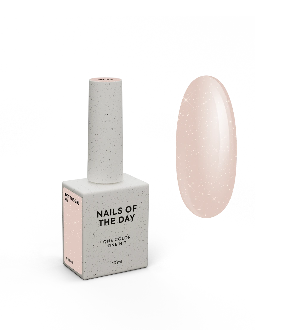 Nails Of The Day Bottle Gel 45 Shimmer, 10 ml
