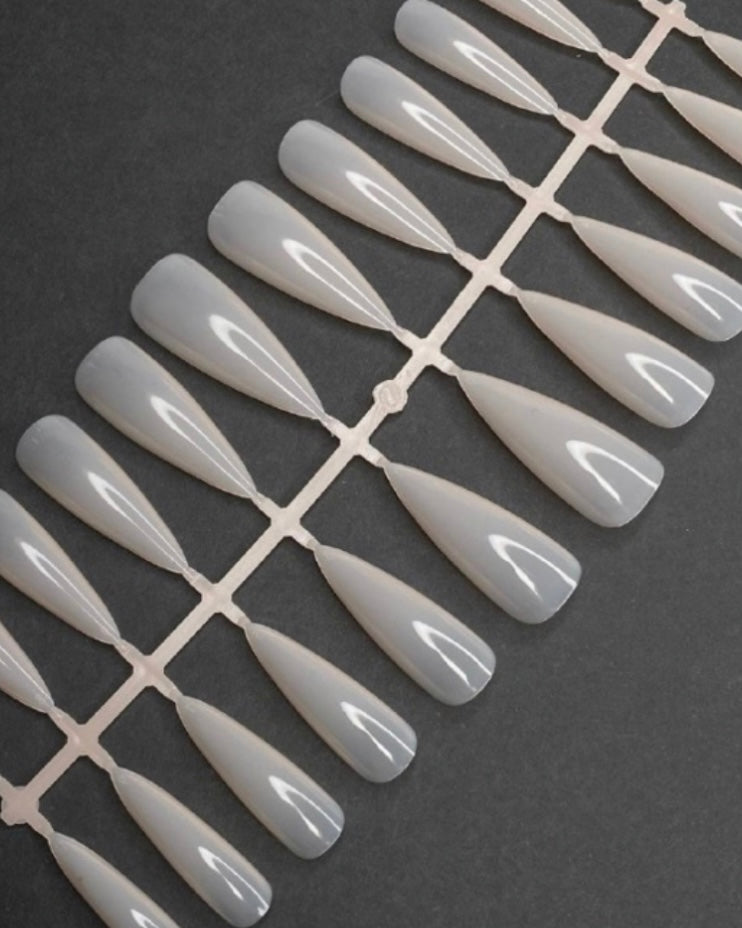 Dark Nail Tips Extensions Stiletto Pink, 240 pcs