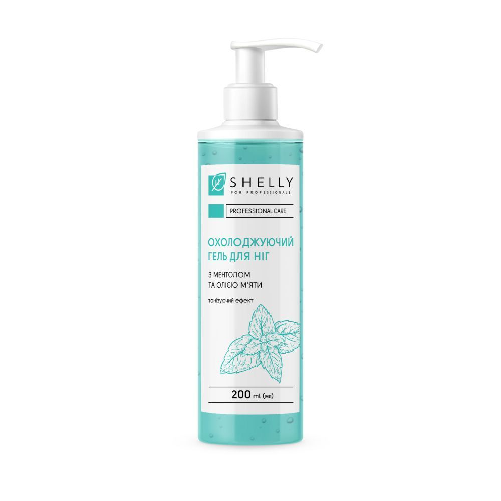 Shelly Cooling Foot Gel with Menthol and Mint Oil, 200 ml