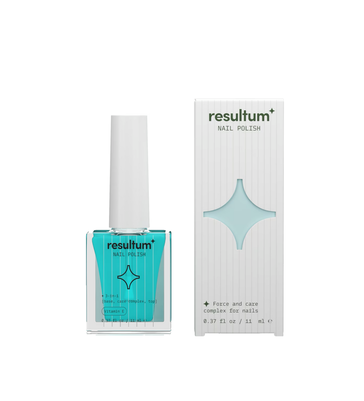 Resultum Nail Polish Vitamin E 3-in-1: base, care complex, top, 11 ml (clear)