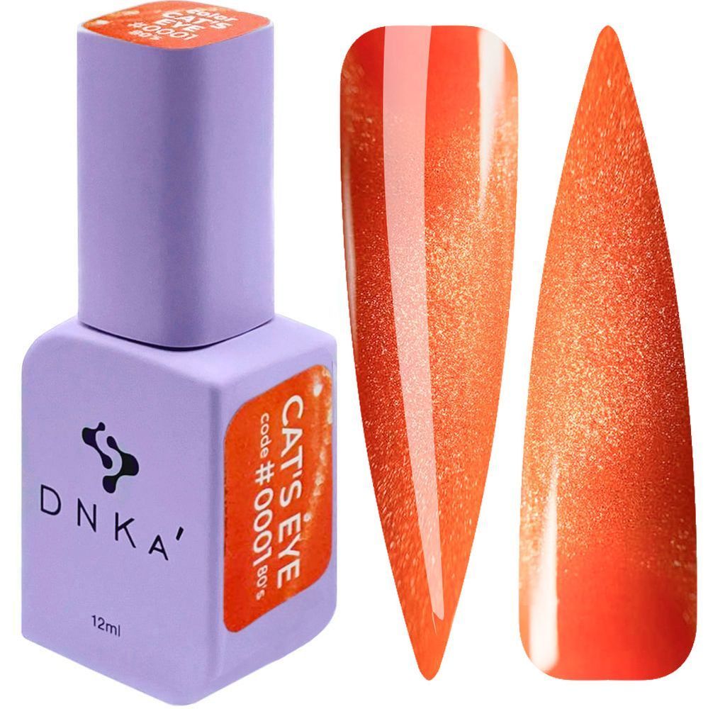 Dnka Color Gel Polish Cat Eye 80’s #0001, 12 ml