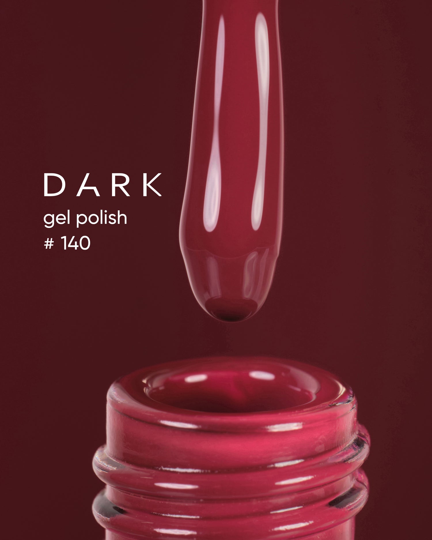 Dark Gel Polish (New Collection) 140, 10 ml