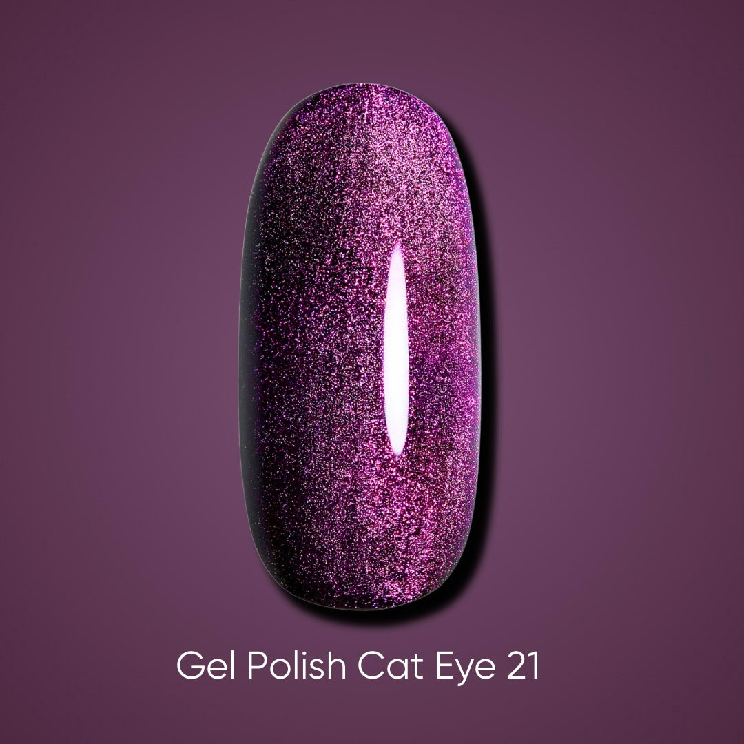 Dark Gel Polish Cat Eye 21, 6 ml