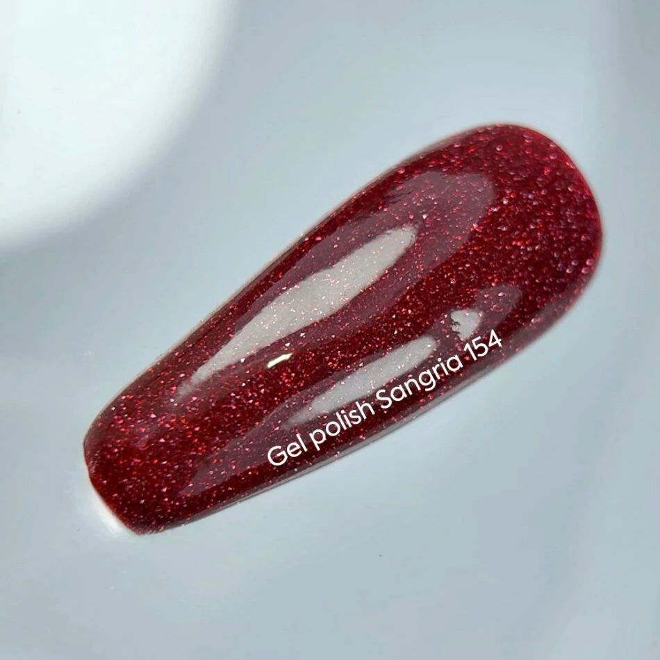 Nails Of The Day Gel Polish Reflective Sangria 154, 10 ml