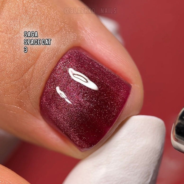 Saga Gel Polish Space Cat Eye 03, 10 ml