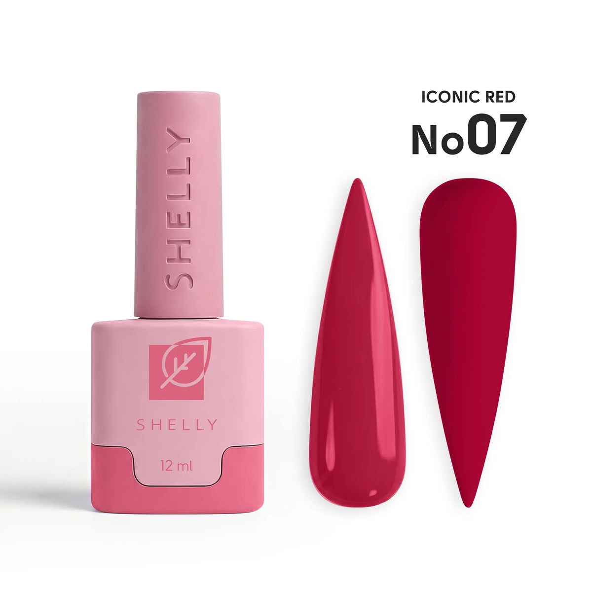 Shelly Gel Polish Iconic Red 07, 12 ml