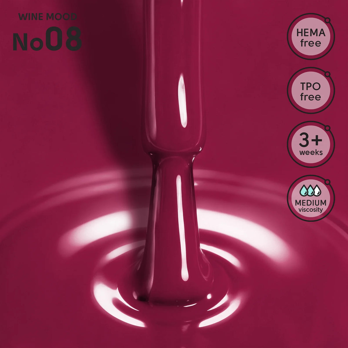 Shelly Gel Polish Wine Mood 08, 12 ml