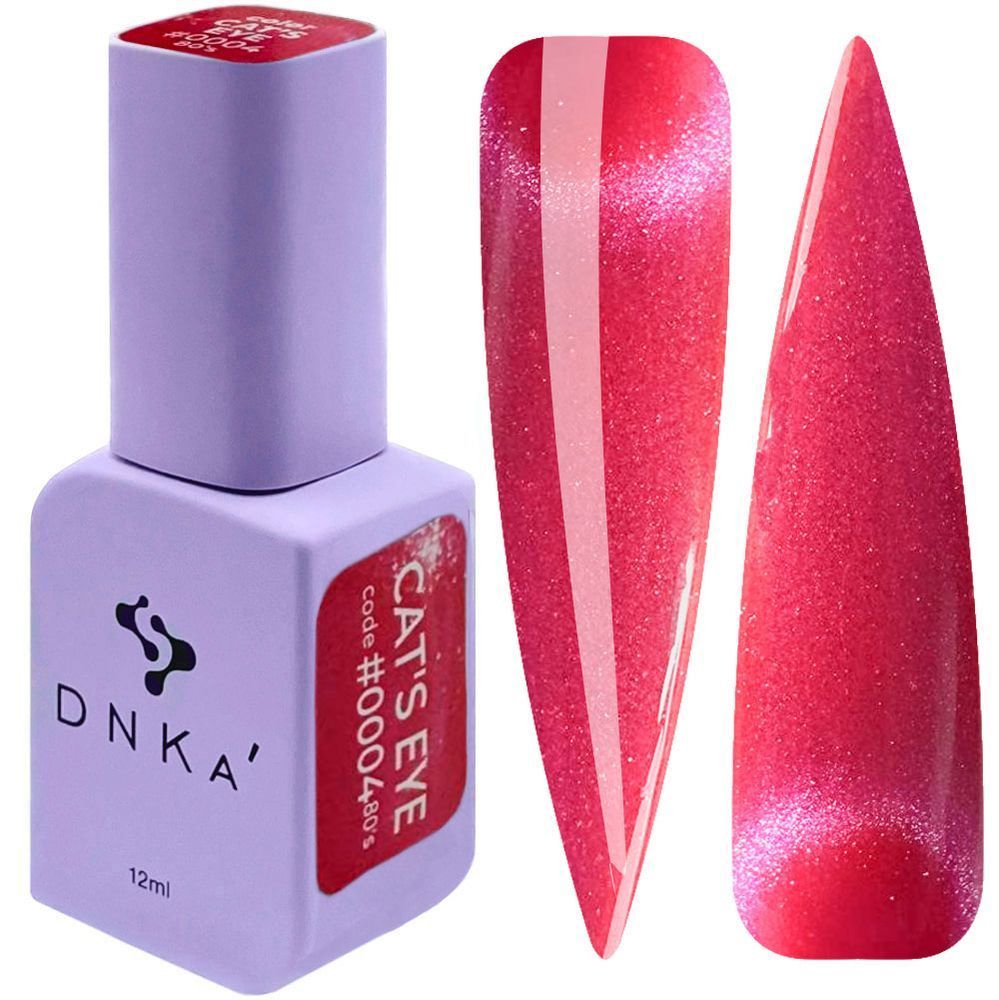 Dnka Color Gel Polish Cat Eye 80’s #0004, 12 ml