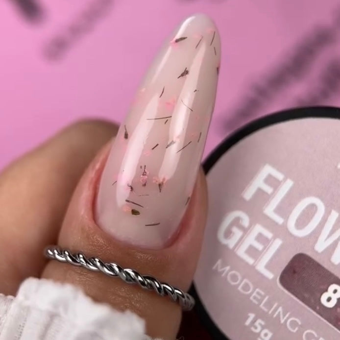 Pink Super Gel Flower Nude 08, 15g
