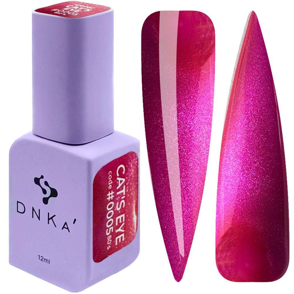 Dnka Color Gel Polish Cat Eye 80’s #0005, 12 ml