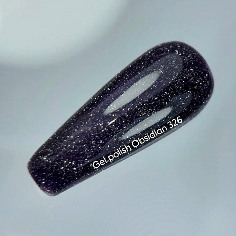 Nails Of The Day Gel Polish Reflective Obsidian 326, 10