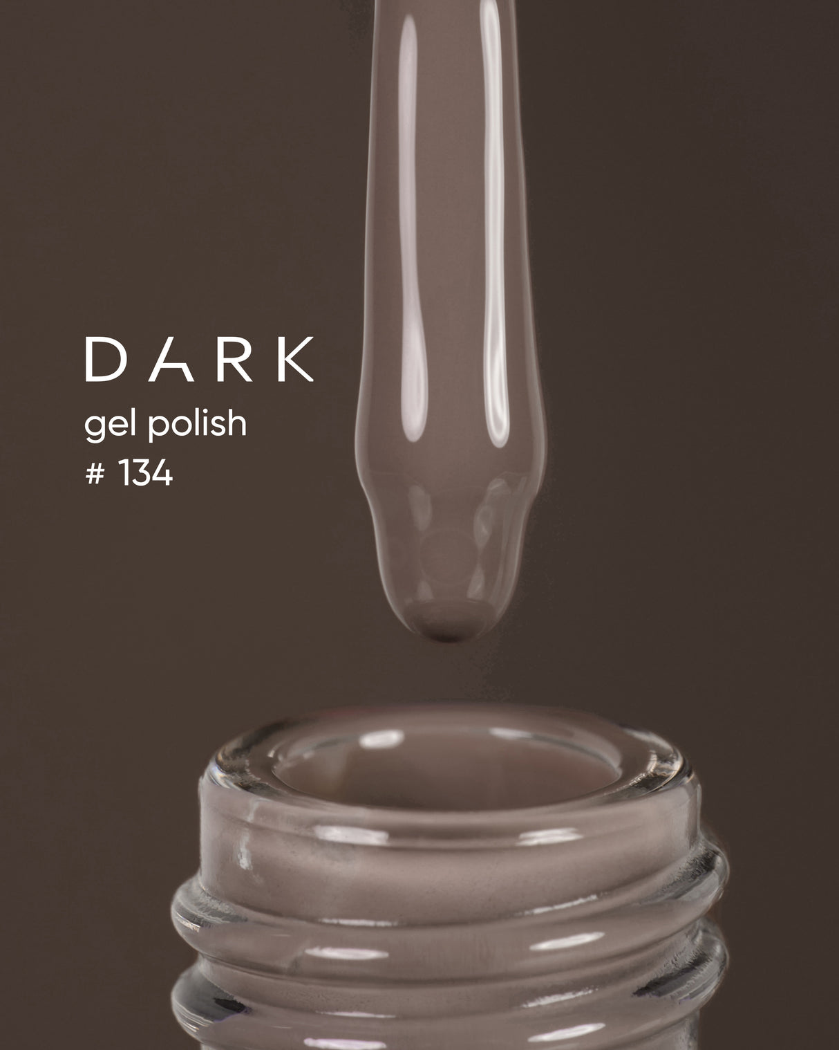 Dark Gel Polish (New Collection) 134, 10 ml