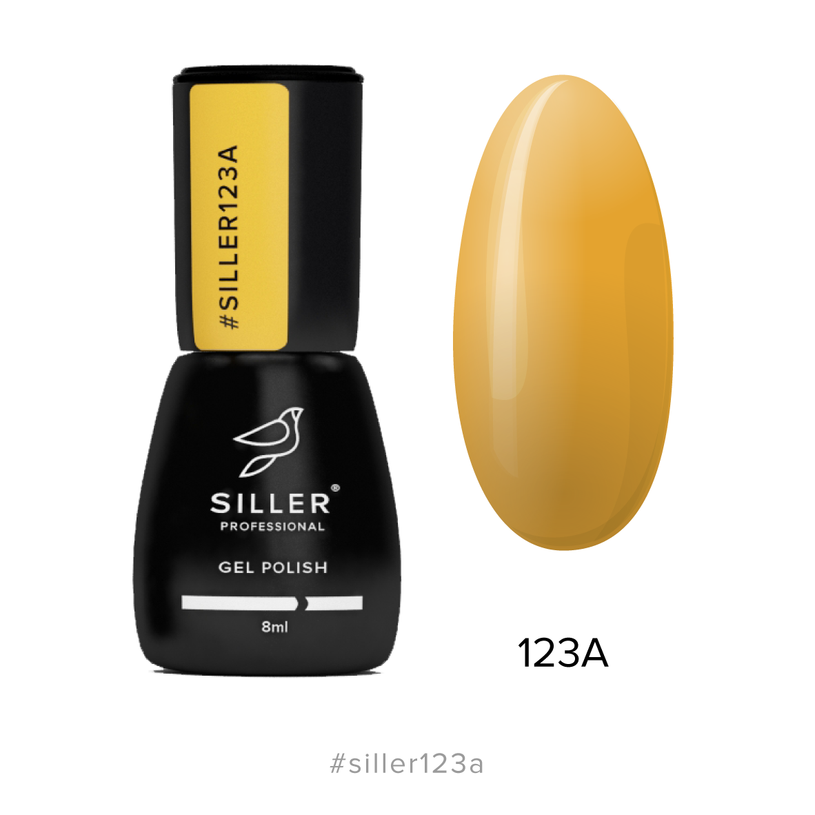 Siller Gel Polish No. 123A (apricot), 8 ml