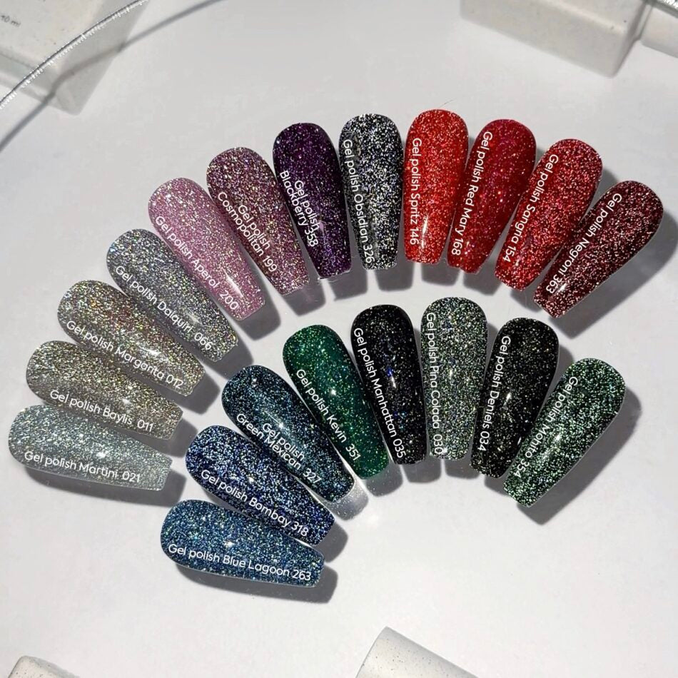 Nails Of The Day Gel Polish Reflective Sangria 154, 10 ml