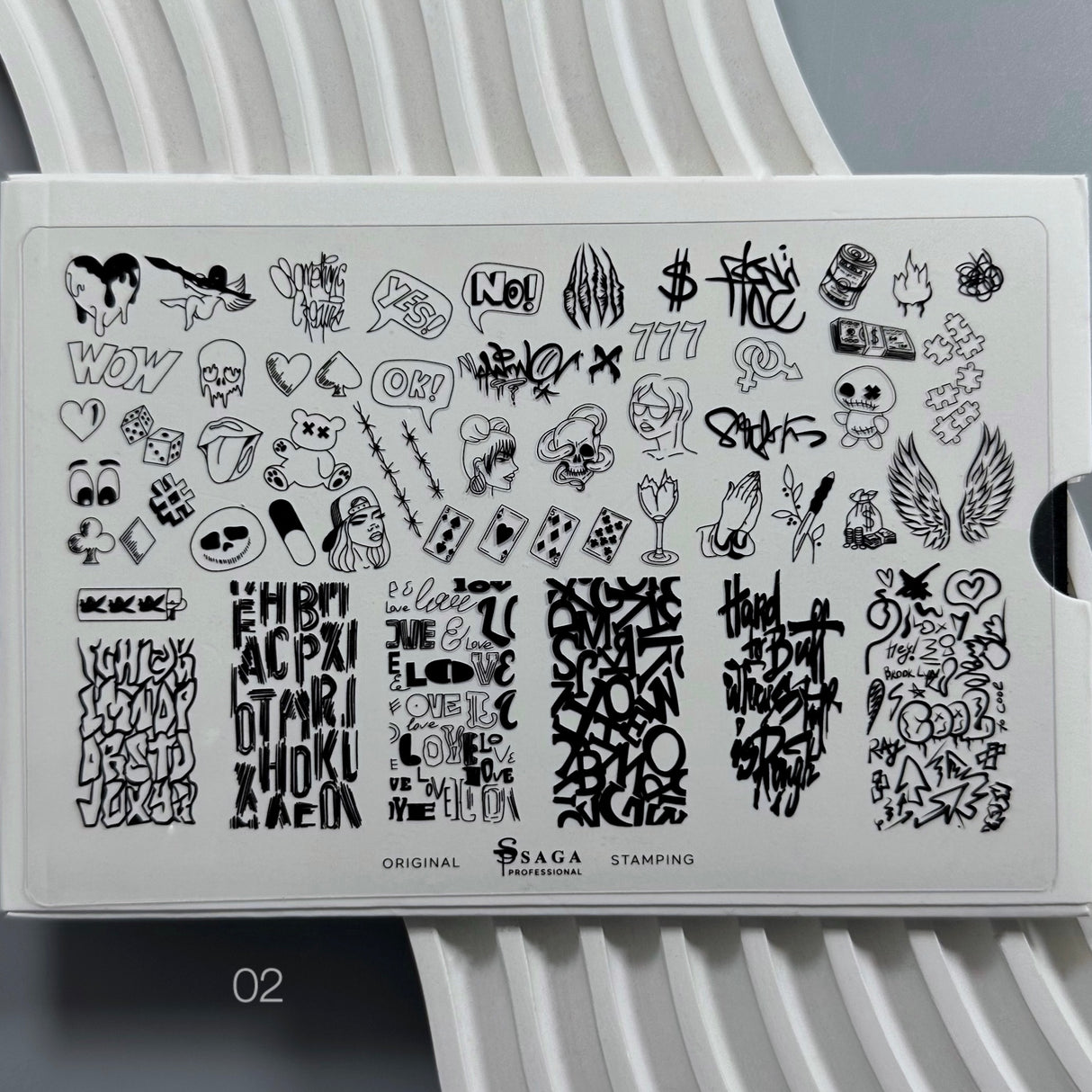 Saga Stamping Plate 02 Graffiti