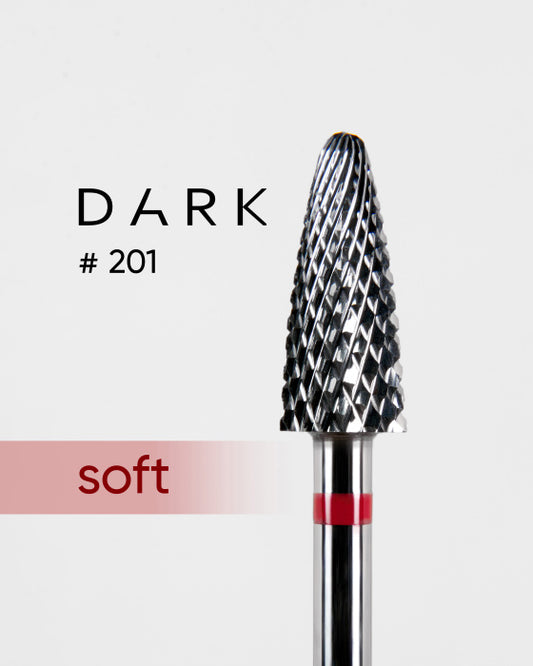 Dark Carbide Nail Drill Bit Red #201