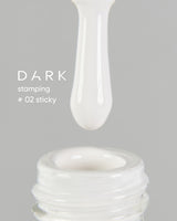 Dark Stamping Polish 02 White Sticky, 8 ml
