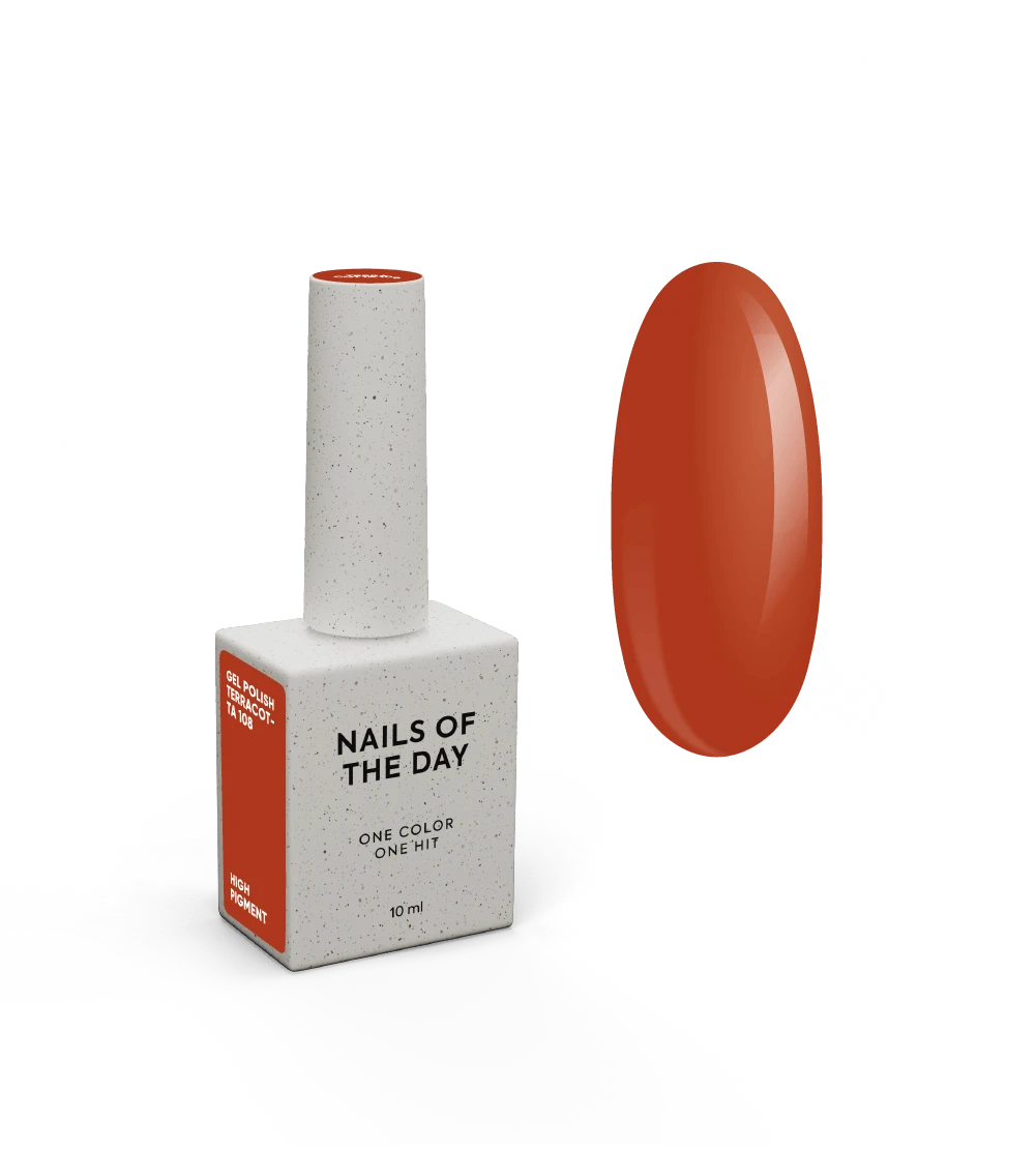 Nails Of The Day Gel Polish 108 Terracotta, 10 ml