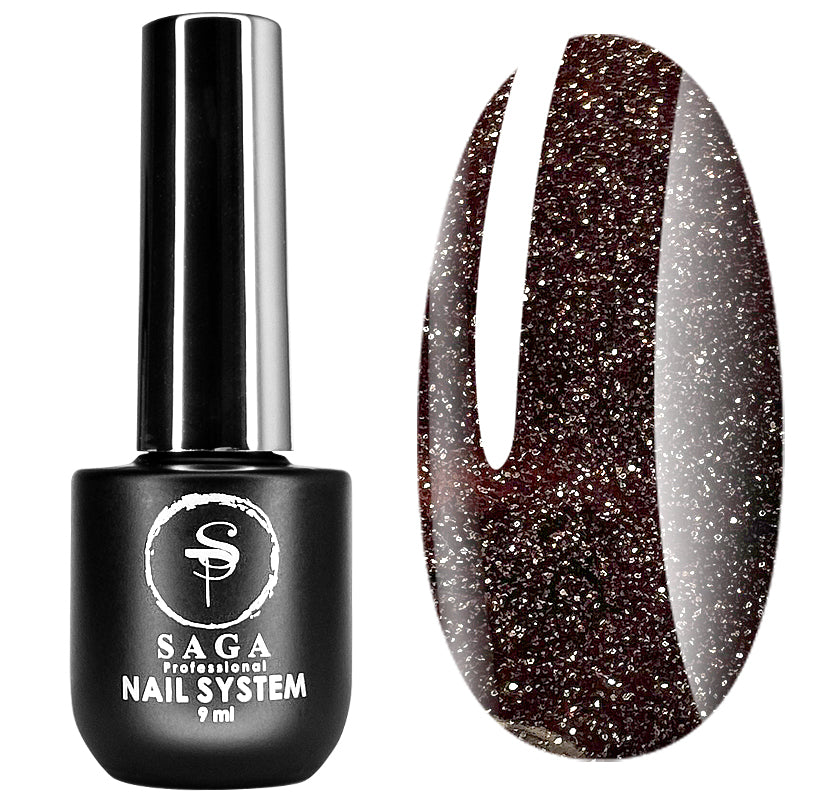 Saga Gel Polish Reflective Fiery Gel 21, 9 ml