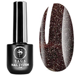 Saga Gel Polish Reflective Fiery Gel 21, 9 ml