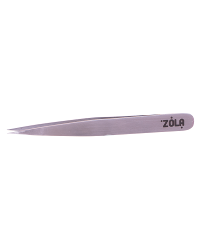 Zola Professional Tweezers for Eyebrows Silver (pointed)