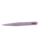 Zola Professional Tweezers for Eyebrows Silver (pointed)