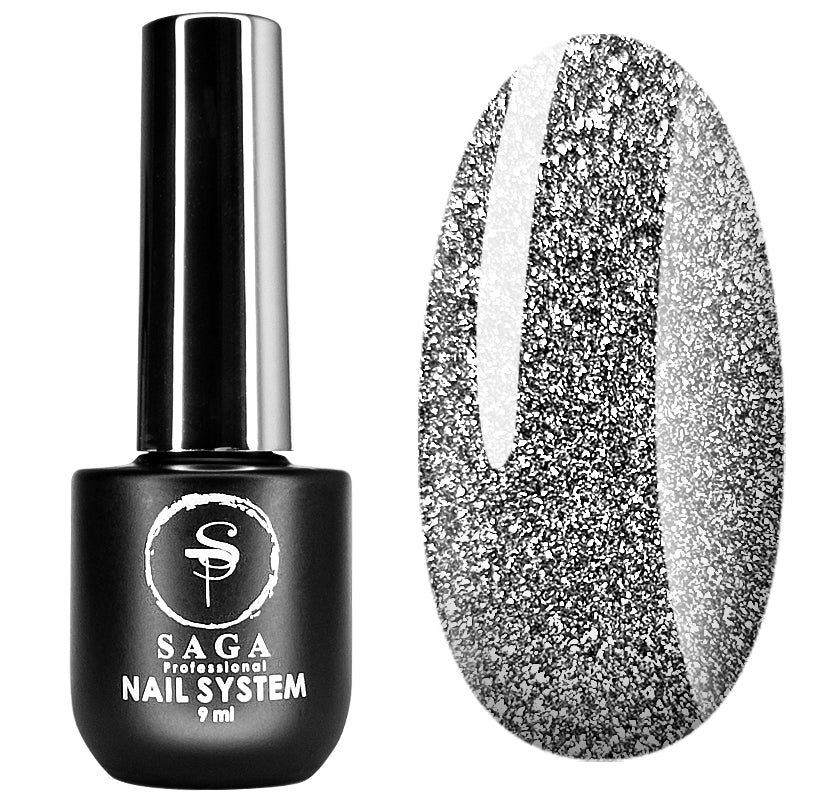 Saga Gel Polish Reflective Fiery Gel 01, 9 ml